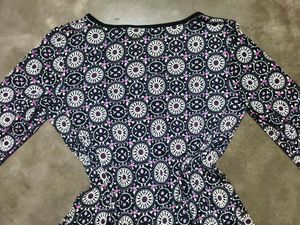 Patterned Long Sleeve Top