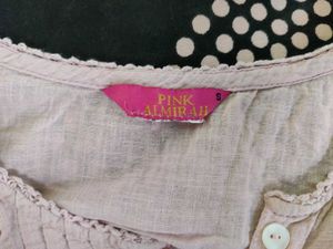 Floral Embroidered Pink Top