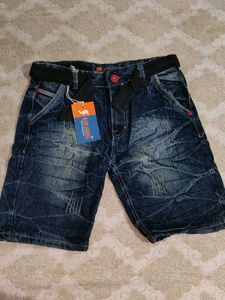 Men&#39;s Denim Half Paint/Jeans Shorts