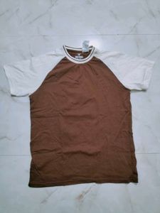 Brown &amp; White T-Shirt