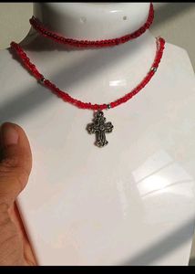 Red Cross Necklace