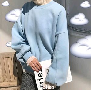 New With Tag Korean Stylish Blue Long Sleeve Sweat
