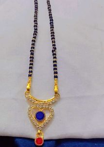 Mangalsutra with Blue Stone