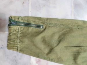 Trouser Pant Mehndi Green Colour