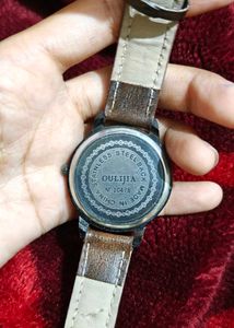 Brown Leather Strap Watch