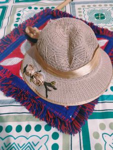 Cute Beach Dress For Baby Girl With Free Hat