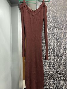 Coverstory Cold Shoulder  Maxi Dress🤎🥥
