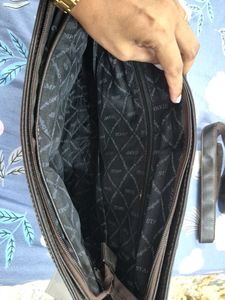 Stamp Laptop Bag Leather