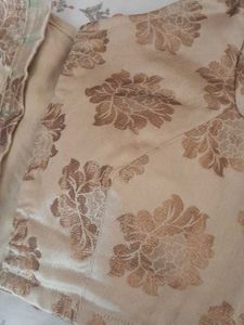 Padded Full Sleeves Golden Blouses
