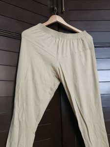 Lyra women Comfortable Cotton Beige Leggings