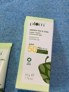 PLUM Green Tea &amp; Zinc Sunscreen gel SPF 50PA++++