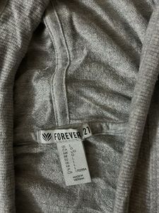 Gray Sleeveless Hoodie