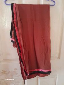 Designer Full Length Gown With Unstitched Pant