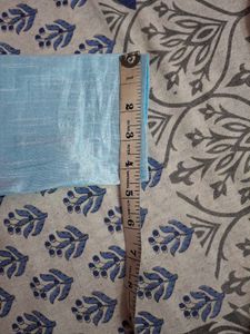 Elegant Blue Kurta With Patiyala