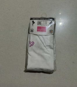 White Legging Full Length, Size:M