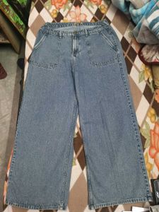 Wide Leg Denim Jeans