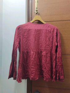 Red Embroidered Top ❤️