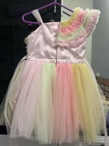 Rainbow Tulle Party Dress
