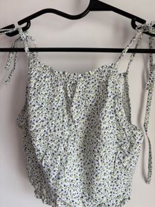 Cute Floral Crop Tunic