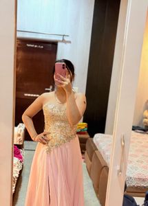 Strapless Embroided Stylish Gown🌸❤️🌼