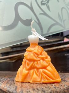 ✨ Golden Grace Dress Candle 🕯️