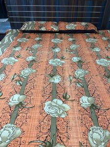 Floral double bed Bedsheet Set