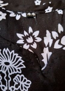 Black Floral Kurti