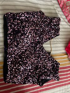 Purple Sequence Blouse