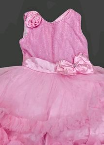 Pink Ruffle Party Dress