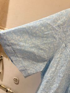 Beautiful Blue Over Size Imported Shirt