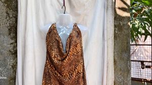 Snakeskin Print Dress