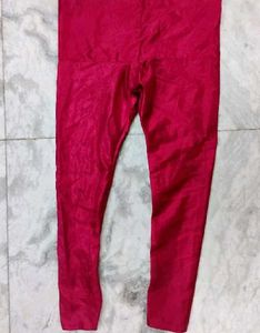 Red colour silk plazzo salwar legging pant