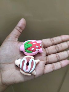 2 × Dessert Themed Clay Turtles ✨🐢