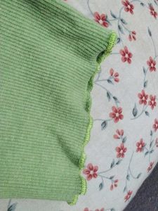 Cute Green women stretched crop top