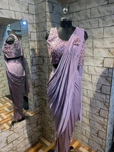 Elegant Lavender Saree