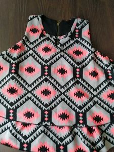 Funky Geometric Sleeveless Top