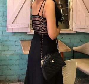 Black Lace Trim Dress