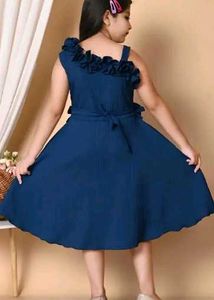 Girls&#39; Elegant Navy Blue Party Dress