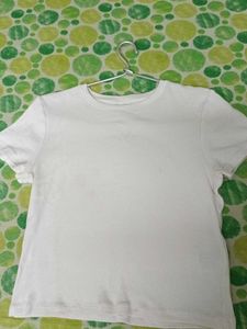 Casual White crop top