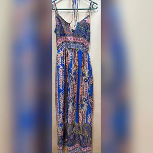 Multicolour, Sleeveless long dress 👗