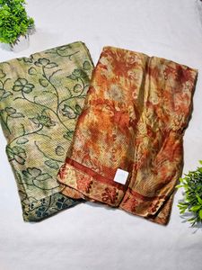 Elegant Floral Print Sarees