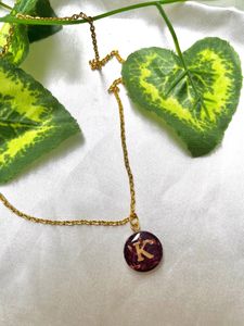 Resin Initial Pendant