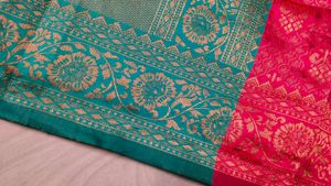 Multi Colour Banarasi Silk Saree