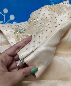 Peach Indo Western Style Lehenga For Womens