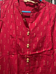 Avaasa Sleeveless Kurti. A-line And Asymmetrical. It Has Pockets Too Diwali Wear