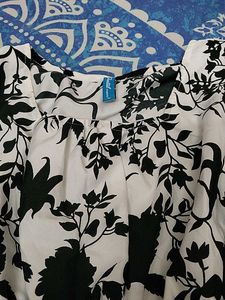 White Floral Top