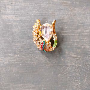 Vintage Rhinestone Butterfly Brooch