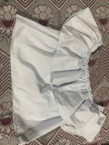 Cute baby blue Ruffle Top