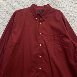 Dockers orignal v Red Long Sleeve Shirt