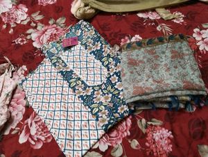 Cotton Ankarkali Suit Paint With Duppata Size Xxl